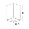 MORKE L=105mm H=150mm Příslušenství svítidla, box přisazeného svítidla, těleso hliník, povrch černá, rozměry l=105mm h=150mm náhled 3