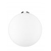 RAJASH 1x60W E27 230V IP20 D=300mm Stropní svítidlo, základna kov, povrch chrom lesk, difuzor sklo opál, pro žárovku 1x60W, E27, 230V, IP20, rozměry d=300mm h=320mm náhled 1
