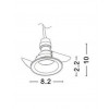 LAUND SPOT 1x50W GU10 230V IP20 82x22mm Stropní vestavné svítidlo, těleso hliník, povrch černá, pro žárovku 1x50W, GU10, 230V, IP20, rozměry d=82mm h=22mm náhled 5