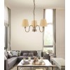 VIKRAM 3x40W E14 230V IP20 Závěsné svítidlo, základna kov, povrch antická bronzová, stínítko textil béžová, pro žárovku 3x40W, E14, 230V, IP20, rozměry d=520mm h=340mm, vč.závěsného kabelu l=1200mm, lze zkrátit náhled 3