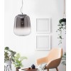 ALKA 1x60W E27 230V IP20 Závěsné svítidlo, základna kov, povrch chrom, difuzor sklo kouřová s čirým okrajem, pro žárovku 1x60W, E27, 230V, IP20, rozměry d=330mm, h=420mm, vč.závěsného kabelu l=1200mm, lze zkrátit náhled 7