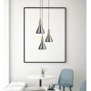 KATEGOR Závěsné svítidlo, základna kov, stínítko kov s přírodním dřevěným detailem, povrch nikl lesk, pro žárovku 1x40W, E14, 230V, IP20, tř.1, rozměry d=125mm h=200mm, vč.závěsu l=1200mm, lze zkr náhled 11