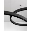 RINGOLI LED 24W UGR<12 Závěsné svítidlo, těleso hliník, černá, pro max 4 segmenty LED á 6W svítí dolů + 10W nahoru, teplá 3000K, Ra80, 230V/24V, IP20, rozměry d= 800mm, vč lank závěsu h=1500mm, segmenty dodávány SAMOSTANĚ náhled 5