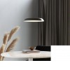 KERAN S Závěsné svítidlo, těleso kov, povrch bílá mat, difuzor plast opál, LED 22W, 1600lm, teplá 2200-2700K dim to warm, Ra80, stmív TRIAC, 230V IP20, d=365mm, vč záv kabelu s text úpletem l=2000mm, lze zkr náhled 11