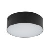 TRIDAR LED 15W, IP20 Stropní přisazené svítidlo, kruh, těleso plast, povrch černá, difuzor plast opál, LED 15W, teplá 3000K, 1200lm, Ra80, 230V, IP20, tř.2, rozměry d=110mm, h=40mm náhled 1