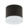 BILBA 1x12W, GX53, IP20 Stropní přisazené svítidlo, těleso hliník, povrch černá, difuzor plast opál, pro LED 1x12W, GX53, 230V, IP20, tř.1, rozměry d=85mm, h=70mm náhled 1