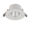 REGINAS LED 15W, IP20 Stropní vestavné bodové svítidlo, výklopné 30°, těleso plast, povrch bílá, difuzor plast čirý, LED 15W, neutrální 4000K, 12000lm, Ra80, 230V, IP20, tř.2, rozměry d=140mm, h=75mm, otvor d=125mm náhled 1