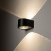 ZAPATO 2x5W IP54 Nástěnné venkovní svítidlo, základna hliník, povrch černá, difuzor sklo opál, LED 2x5W, 880lm, teplá 3000K, Ra80, 230V, IP54, tř.1, rozměry 95x60x100mm, svítí nahoru/dolů. náhled 4