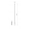 VULNE FL LED 12W IP54 Svítidlo do záhonu, pro osvětlení záhonů, těleso kov, povrch černá, difuzor plast opál, LED 12W, 850lm, teplá 3000K, Ra90, 230V, IP54, tř.1, rozměry d=16mm, h=1000mm, vč. bodce do záhonu. náhled 4