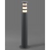 NUTE F Sloupkové venkovní svítidlo, těleso hliník, povrch černá grafit, difuzor sklo opál, pro žárovku 1x20W, E27. 230V, IP44, tř.1, rozměry d=140mm, h=650mm náhled 1