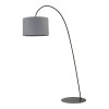 VINTON FL Stojací oblouková lampa, těleso kov, povrch černá, stínítko textil vnější béžová, vnitřní bílá, pro žárovku 1x60W, E27. 230V, IP20, tř.1, rozměry 1860x2050mm, vč vypínače na kabelu náhled 6