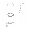 JOLIONO S1 Stropní bodové svítidlo, těleso kov, povrch černá, pro žárovku 1x35W, GU10, 230V, IP20, tř.1, rozměry d=55mm, h=400mm náhled 4