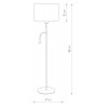 TOROLIO F2 Stojací lampa, flexibilní rameno, základna kov, povrch bílá, stínítko textil bílá, pro žárovku 1x60W, E27 + 1x20W, G9, 230V, IP20, tř.1, rozměry d=470mm, h=1680mm, vč vypínače náhled 3