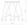 CERO C4 Závěsné svítidlo, těleso kov, povrch bílá, pro žárovku 4x35W, GU10, 230V, IP20, tř.1, rozměry w=900mm, vč závěsu l=1300mm náhled 6