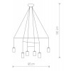 CERO R C6 Závěsné svítidlo, těleso kov, povrch bílá, pro žárovku 6x35W, GU10, 230V, IP20, tř.1, rozměry w=950mm, vč závěsu l=1300mm náhled 5