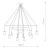 CERO R C10 Závěsné svítidlo, těleso kov, povrch černá, pro žárovku 10x35W, GU10, 230V, IP20, tř.1, rozměry w=1250mm, vč závěsu l=1300mm náhled 6