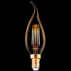 HULUL BULB 1 Žárovka svíčková plamének retro E14, materiál kov, povrch měděná, krycí sklo čiré, LED 4W, 360lm, teplá 2200K, 230V, IP20, tř.1, rozměry d=35mm, h=120mm náhled 1