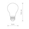 HULUL BULB 2 Žárovka retro E27, materiál kov, povrch měděná, krycí sklo čiré, LED 4W, 360lm, teplá 2200K, 230V, IP20, tř.1, rozměry d=60mm, h=106mm náhled 2