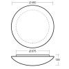 AURA 5 NÁHRADNÍ SKLO 082 NÁHRADNÍ SKLO, difuzor pro svítidlo, materiál sklo, triplex opál mat, pro svítidlo, d=490mm náhled 2