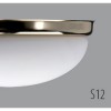 ALMA 1 IN-12U1/121 Stropní svítidlo oválné, základna kov, povrch bílá, límec mosaz lesk zlatá, difuzor sklo triplex opál, pro žárovku 1x7W, E27 A60, 230V, IP41, 270x165x100mm náhled 3