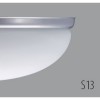 ALMA 1 IN-12U1/121 Stropní svítidlo oválné, základna kov, povrch bílá, límec mosaz lesk zlatá, difuzor sklo triplex opál, pro žárovku 1x7W, E27 A60, 230V, IP41, 270x165x100mm náhled 4