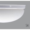 ALMA 2 Stropní svítidlo oválné, základna kov, rámeček bílá, difuzor sklo opál, pro žárovku 1x100W, E27 A60, 230V, IP41, 370x225x140mm náhled 1