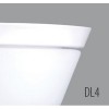 IN-22U7/268/DL15NELA Nástěnné svítidlo, základna kov, povrch bílá, límec nerez broušená, difuzor sklo opál, pro žárovku 2x7W, E27 A60, 230V, IP43, 370x200x200mm náhled 1