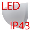 NELA DL3,IN-12U7/268 1X7W E27 IP43 senzor HF Nástěnné svítidlo, senzor HF, záběr 150°, dosah 8m, čas 10s-10min, základna kov bílá, límec kov bílá, difuzor sklo opál, pro žár 1x7W, E27, 230V, do koupelny IP43, tř.1, 350x190x200mm náhled 2