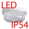 ELEKTRA 3, LED-1L11B07 IP54 8W Stropní, průmyslové svítidlo, základna polypropylen PP, povrch hnědá, difuzor polykarbonát PC opál, LED 8W, 1010lm, neutrální 4000K, 230V, do koupelny IP54, IK10, tř.2, rozměry d=210mm, h=105 náhled 2