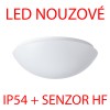 TITAN 1 LED-1L14C03KN62 NOUZOVÉ senzor HF IP54 15W Nouzové svítidlo, SA - výdrž 3h+ senzor HF, záběr 150°, dosah 8m, čas 10s-10min, zákl kov bílá, dif PMMA opál, LED 15W, 2110lm, neutrální 4000K, 230V, zvýšené krytí IP54, tř.1, d=300mm, h=105 náhled 2