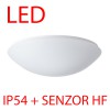 TITAN 2 LED-1L16C07KN83 IP54 28W senzor HF Stropní, přisazené svítidlo, senzor HF, záběr 150°, dosah 8m, čas 10s-10min, základna kov bílá, difuzor plast PMMA opál, LED 28W, 3690lm, teplá 3000K, 230V, do koupelny IP54, tř.1, d=400mm, h náhled 2