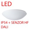 TITAN 2 LED-1L16C07KN83 IP54 DALI + senzor HF CORR Stropní svítidlo, senzor HF CORRIDOR, záběr 150°. dosah 8m, čas 10s-10min, zák kov bílá, dif PMMA opál, LED 36W, 5070lm, neutrální 4000K, stmív DALI, 230V, do koupelny IP54, d=400mm, h=115mm náhled 2