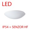 TITAN 3 LED-2L43C07KN94 IP54 senzor HF Stropní, přisazené svítidlo, senzor HF, záběr 150°, dosah 8m, čas 10s-10min, základna kov bílá, difuzor plast PMMA opál, LED 56W, 7250lm, teplá 3000K, 230V, do koupelny IP54, tř.1, d=500mm, h náhled 2
