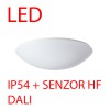 TITAN 3 LED-2L43C07KN94 IP54 DALI senzor HF CORR Stropní svítidlo, senzor HF CORRIDOR, záběr 150°, dosah 8m, čas 10s-10min, zákl kov bílá, difuzor plast PMMA opál, LED 37W, 5330lm, neutrální 4000K, DALI, 230V, do koupelny IP54, d=500mm, h=1 náhled 2