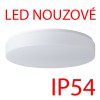 DELIA 2 LED-1L16C07KN83 NOUZOVÉ IP54 28W Nouzové svítidlo, SA - výdrž 3h, základna kov, povrch bílá, difuzor plast PMMA opál, LED 28W, 3890lm, neutrální 4000K, 230V, zvýšené krytí IP54, tř.1, d=400mm, h=80mm náhled 2