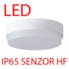 TRITON 1 LED-1L14C03 IP65 20W senzor HF Stropní, průmyslové svítidlo, senzor HF, záběr 150°, dosah 8m, čas 10s-10min, základna PC šedostříbrná, dif PC opál, LED 20W, 2590lm, teplá 3000K, 230V, do koupelny IP65, IK10, tř.2, d=280mm, náhled 2