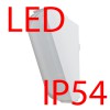 ELEKTRA 2 LED-1L26B07 8W IP54 Nástěnné, průmyslové svítidlo, základna polypropylen PP, povrch bílá, difuzor plast PP opál, LED 8W, 1010lm, neutrální 4000K, 230V, do koupelny IP54, tř.2, rozměry 130x115x225mm náhled 2