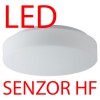 EDNA 2 LED-1L12C03K53/022 9W IP43 senzor HF Stropní, přisazené svítidlo, senzor HF, záběr 150°, dosah 8m, čas 10s-10min, základna kov bílá, difuzor sklo opál, LED 9W, 1080lm, teplá 3000K, 230V, zvýš krytí IP43, tř.2, d=280mm, h=105mm náhled 3