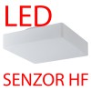 LINA 7, LED-1L16B07K88/139 IP43 36W DALI senzor HF Stropní svítidlo, senzor HF, záběr 150°, dosah 8m, čas 10s-10min, základna kov bílá, difuzor sklo opál, LED 36W, 5070lm, neutrální 4000K, stmív DALI, 230V, zvýš kytí IP43, tř.1, 440x440x125mm náhled 2