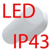 FLORA 4 LED-1L26B07DU14/127 8W IP43 Nástěnné svítidlo, základna polykarbonát PC, povrch bílá, difuzor sklo triplex opál, LED 8W, 1010lm, neutrální 4000K, 230V, do koupelny IP43, tř.2, 280x107x80mm náhled 2