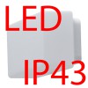 JENA 1 LED-1L26B07U8/036 IP43 8W Stropní, přisazené svítidlo, základna kov, povrch bílá, difuzor sklo triplex opál, LED 8W, 1010lm, neutrální 4000K, 230V, do koupelny IP43, tř.1, rozměry 95x120x240mm náhled 2