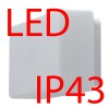 JENA 2 LED-2L27C03U9/038 17W IP43 Stropní, přisazené svítidlo, základna kov, povrch bílá, difuzor sklo triplex opál, LED 17W, 2120lm, teplá 3000K, 230V, do koupelny IP43, tř.1, rozměry 105x170x340mm náhled 2