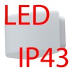 NEVA 1 LED-1L26B07U8/226 8W IP43 Stropní, přisazené svítidlo, základna kov, povrch bílá, difuzor sklo triplex opál, LED 8W, 970lm, teplá 3000K, 230V, do koupelny IP43, tř.1, rozměry 120x145x240mm náhled 2