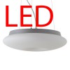 SATURN L1 LED-1L61C03ZL11/462 18W Závěsné svítidlo, základna kov, povrch šedostříbrná, difuzor sklo triplex opál, LED 18W, 2270lm, teplá 3000K, 230V, IP20, tř.1, d=350mm,vč lank závěsu l=1000mm, lze zkrátit náhled 2