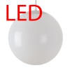 ISIS P3 LED-5L06C06Z11 29W D=400mm Závěsné svítidlo, základna kov, povrch nerez lesk, difuzor PE opál, LED 29W, 3900lm, teplá 3000K, 230V, IP40, tř.1, d=400mm, vč tyčového závěsu l=400mm náhled 2