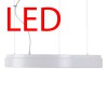 DELIA L4 LED-6L51B10ZL11 IP41 109W Závěsné svítidlo, základna kov, povrch bílá, difuzor plast PMMA opál, LED 109W, 14790lm, teplá 3000K, 230V, do koupelny IP41, tř.1, d=650mm, h=85mm, vč lank závěsu l=1000mm lze zkr náhled 2