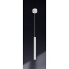 SUBRA 12W Závěsné svítidlo, základna kov, povrch bílá, difuzor plast opál, LED 12W, 1650lm, teplá 3000K, Ra80, 230V, IP20, tř.1, rozměry d=50mm, h=520mm, vč závěs kabelu l=1000mm, lze zkrátit. náhled 1