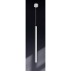 SUBRA 12W Závěsné svítidlo, základna kov, povrch bílá, difuzor plast opál, LED 12W, 1650lm, teplá 3000K, Ra80, 230V, IP20, tř.1, rozměry d=50mm, h=520mm, vč závěs kabelu l=1000mm, lze zkrátit. náhled 3