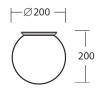 STYX 1, 192 NÁHRADNÍ SKLO NÁHRADNÍ SKLO pro svítidlo opál mat, pro svítidlo, d=200mm náhled 1