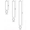 SUBRA S4, d=150mm Náhradní difuzor pro svítidlo, těleso plast opál, rozměry d=150mm, h=555mm. náhled 6